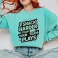 I Snack Harder Than Your Team Plays Baseball Mom Comfort Colors Sweatshirt Butter I Snack Harder Than Your Team Plays Baseball Mom Comfort Colors Sweatshirt Butter