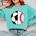 Soccer Baseball Player Soccer Baseball Mom Comfort Colors Sweatshirt Butter