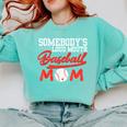 Somebody's Loud Mouth Baseball Mom Mama Comfort Colors Sweatshirt Butter Somebody's Loud Mouth Baseball Mom Mama Comfort Colors Sweatshirt Butter