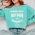 My Son Has Baseball Baseball Mom Mother's Day Sports Retro Comfort Colors Sweatshirt Butter