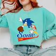 Sonic The Hedgehog Sonic Baseball Est 1991 Comfort Colors Sweatshirt Butter Sonic The Hedgehog Sonic Baseball Est 1991 Comfort Colors Sweatshirt Butter