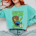 Spooky Zombie Respect The Drip Baseball Halloween Comfort Colors Sweatshirt Butter Spooky Zombie Respect The Drip Baseball Halloween Comfort Colors Sweatshirt Butter