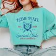 Spring 2024 Season Cute Baseball Mom Home Plate Social Club Comfort Colors Sweatshirt Butter Spring 2024 Season Cute Baseball Mom Home Plate Social Club Comfort Colors Sweatshirt Butter