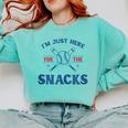 Spring 2024 Season Cute Baseball Mom Here For The Snacks Comfort Colors Sweatshirt Butter Spring 2024 Season Cute Baseball Mom Here For The Snacks Comfort Colors Sweatshirt Butter