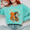 Squirell Baseball Catcher Player Joke Tee Protect Your Nuts Comfort Colors Sweatshirt Butter Squirell Baseball Catcher Player Joke Tee Protect Your Nuts Comfort Colors Sweatshirt Butter
