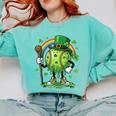 St Patricks Day Baseball Leprechaun Rainbow Green Baseball Comfort Colors Sweatshirt Butter St Patricks Day Baseball Leprechaun Rainbow Green Baseball Comfort Colors Sweatshirt Butter