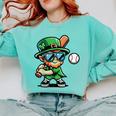St Patricks Day Leprechaun Baseball Saint Paddys Boys Men Comfort Colors Sweatshirt Butter St Patricks Day Leprechaun Baseball Saint Paddys Boys Men Comfort Colors Sweatshirt Butter