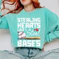 Stealing Hearts Like I Steal Bases Baseball Valentines Comfort Colors Sweatshirt Butter Stealing Hearts Like I Steal Bases Baseball Valentines Comfort Colors Sweatshirt Butter