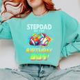 Stepdad Of The Birthday Boy Baseball Football Colorful Comfort Colors Sweatshirt Butter Stepdad Of The Birthday Boy Baseball Football Colorful Comfort Colors Sweatshirt Butter