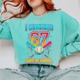 I Survived 67 Days Of School Baseball Drip Six Seven Meme Comfort Colors Sweatshirt Butter