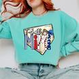 T-Ball Mimi Baseball Mom Game Day Comfort Colors Sweatshirt Butter