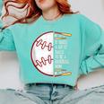 It Takes a Lot Of Balls To Be a Baseball Mom Comfort Colors Sweatshirt Butter
