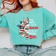 It Takes A Lot Of Sparkle To Be A Baseball Mom Comfort Colors Sweatshirt Butter