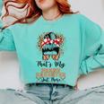 That's My Granddaughter Out There Baseball Mom Mother's Day Comfort Colors Sweatshirt Butter