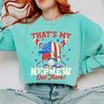 That's My Nephew Out There Baseball Cream Drip Crossed Bat Comfort Colors Sweatshirt Butter That's My Nephew Out There Baseball Cream Drip Crossed Bat Comfort Colors Sweatshirt Butter