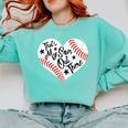 That's My Son Out There Baseball Mom Heart Mom Life Comfort Colors Sweatshirt Butter