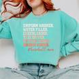 Uniform Washer Water Filler Cheerleader Baseball Mom Comfort Colors Sweatshirt Butter Uniform Washer Water Filler Cheerleader Baseball Mom Comfort Colors Sweatshirt Butter