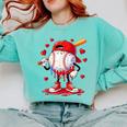Valentine Baseball Heart Drip Sport Love Valentines Day Boys Comfort Colors Sweatshirt Butter Valentine Baseball Heart Drip Sport Love Valentines Day Boys Comfort Colors Sweatshirt Butter