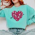 Valentine's Day Baseball Heart Softball Player Sports Lover Comfort Colors Sweatshirt Butter Valentine's Day Baseball Heart Softball Player Sports Lover Comfort Colors Sweatshirt Butter