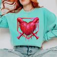Valentines Day Baseball Red Heart Dab Boys Girls Kids Comfort Colors Sweatshirt Butter Valentines Day Baseball Red Heart Dab Boys Girls Kids Comfort Colors Sweatshirt Butter