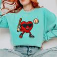 Valentines Day Baseball Red Heart Love Boys Kids Tee Comfort Colors Sweatshirt Butter Valentines Day Baseball Red Heart Love Boys Kids Tee Comfort Colors Sweatshirt Butter