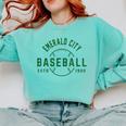 Wizard Of Oz Emerald City Baseball Costume Halloween Comfort Colors Sweatshirt Butter Wizard Of Oz Emerald City Baseball Costume Halloween Comfort Colors Sweatshirt Butter