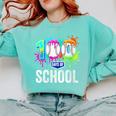 Women's 100 Days Of School Dripping Baseball Boys Kids Teacher Comfort Colors Sweatshirt Butter Women's 100 Days Of School Dripping Baseball Boys Kids Teacher Comfort Colors Sweatshirt Butter