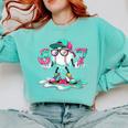 Women's 67 Meme Six Seven 6 7 Meme Baseball Ice Cream Drip Comfort Colors Sweatshirt Butter Women's 67 Meme Six Seven 6 7 Meme Baseball Ice Cream Drip Comfort Colors Sweatshirt Butter