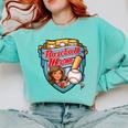 Womens Baseball Mom Mama Mother's In My Baseball Mom Era Comfort Colors Sweatshirt Butter Womens Baseball Mom Mama Mother's In My Baseball Mom Era Comfort Colors Sweatshirt Butter
