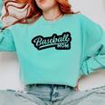 Women's Baseball Softball Baseball Mom Baseball Comfort Colors Sweatshirt Butter Women's Baseball Softball Baseball Mom Baseball Comfort Colors Sweatshirt Butter