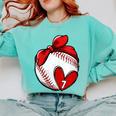 Womens Custom Baseball Mom Number 7 Heart For Mom Mommy Comfort Colors Sweatshirt Butter Womens Custom Baseball Mom Number 7 Heart For Mom Mommy Comfort Colors Sweatshirt Butter