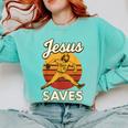 Youth Boy Baseball Jesus Saves Christian Baseball Religious Comfort Colors Sweatshirt Butter Youth Boy Baseball Jesus Saves Christian Baseball Religious Comfort Colors Sweatshirt Butter