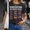 50th Birthday I'm This Many Books Old 50 Years Old Bookworm T-Shirt Gifts for Her 50th Birthday I'm This Many Books Old 50 Years Old Bookworm T-Shirt Gifts for Her