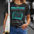 Abibliophobia Abibliophobie Definition Books T-Shirt Gifts for Her