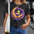 Alien Reading Book UFO Moon Space Astronomy T-Shirt Gifts for Her