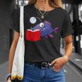 Anglerfish Reading Book T-Shirt Gifts for Her