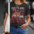 Animal Just A Girl Who Loves Red Pandas And Books Reading T-Shirt Gifts for Her