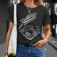 Antique Book With Feather Pen T-Shirt Gifts for Her