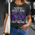 Assuming I'm Just An Old Lady Fantasy Book Reader Mom Dragon T-Shirt Gifts for Her