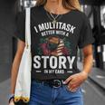 Audiobook Enthusiasts Headphones Flowers Book Club Bookworm T-Shirt Gifts for Her Audiobook Enthusiasts Headphones Flowers Book Club Bookworm T-Shirt Gifts for Her