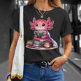 Axolotl Reading Bookworm Book Lovers T-Shirt Gifts for Her