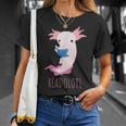 AXOLOTL Reads a Book READOLOTL Bookworm Axolotl T-Shirt Gifts for Her