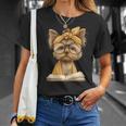 Baby Tiger Open Book Reading Graphic Portrait Round Glasses T-Shirt Gifts for Her Baby Tiger Open Book Reading Graphic Portrait Round Glasses T-Shirt Gifts for Her