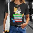 Back To School Kawaii Cat School Books Homework For Men Women Kids T-Shirt Gifts for Her