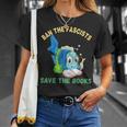 Ban The Fascists Save The Books Book Lover Worm Fish T-Shirt Gifts for Her