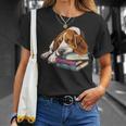 Basset Hound Books Dog Breed Graphic T-Shirt Gifts for Her Basset Hound Books Dog Breed Graphic T-Shirt Gifts for Her