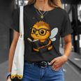 Bee Reading Book Lover T-Shirt Gifts for Her