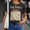 The Bible Book Of Emergency Numbers Religious Christian T-Shirt Gifts for Her