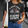 Book Club Fans My Cardio Reading Groups Quote T-Shirt Gifts for Her