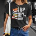 A Book A Day Keeps Reality Away Bookworm T-Shirt Gifts for Her